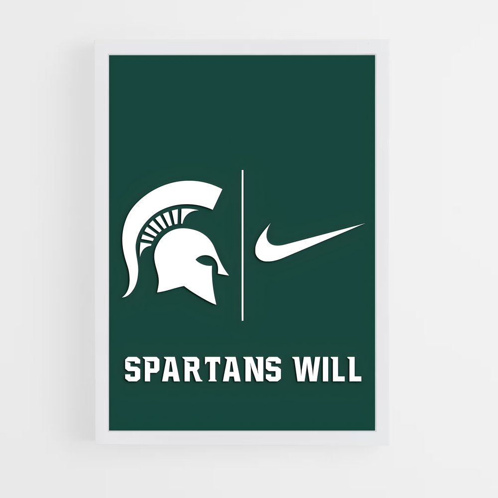 Poster Spartan Pride – affiche Basketball (vue 3)